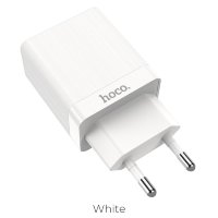 HOCO Блок питания C51A  2 порта USB 3.4A (белый) 3564