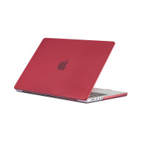 Чехол MacBook Pro 16.2 модель A2485 / A2780 / A2991 (2021-2023гг.) карбон (бордовый) 8077