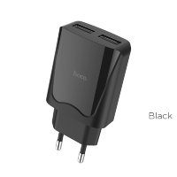 HOCO Блок питания C52A 2 порта USB 2.1A (чёрный) 3596