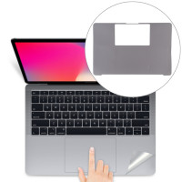 Антивандальная плёнка корпус клавиатуры MacBook Pro 13 Touch Bar (2016-2020) серый космос (5278)