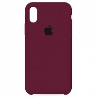 Чехол Silicone Case iPhone XR (бордо) 5262