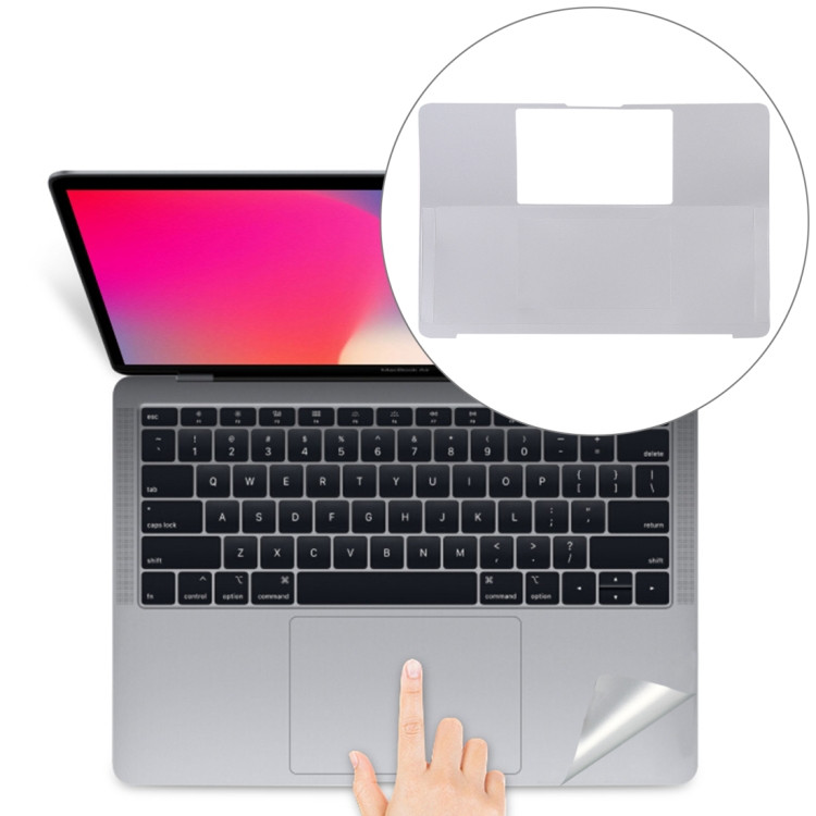 Антивандальная плёнка корпус клавиатуры MacBook Pro 13 Touch Bar (2016-2020) серебро (5278)