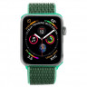 Ремешок Apple Watch 38mm / 40mm / 41mm нейлон на липучке (мятно-серый) 5502 - Ремешок Apple Watch 38mm / 40mm / 41mm нейлон на липучке (мятно-серый) 5502