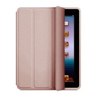 Чехол для iPad 2 / 3 / 4 Smart Case серии Apple кожаный (розовое золото) 4739