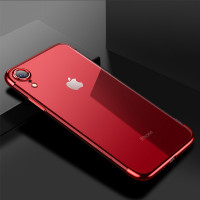 CAFELE Чехол для iPhone XR TPU гальваника (красный) 5451