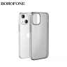 BOROFONE Чехол iPhone 13 TPU Ultra Slim (тонированый черный) 8258 - BOROFONE Чехол iPhone 13 TPU Ultra Slim (тонированый черный) 8258