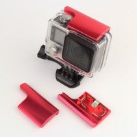Крышка для аквабокса на кольце металлическая на GoPro 3 / 3+ / 4 (красный) 111041