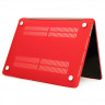 Чехол MacBook Pro 14.2 модель A2442 / A2779 / A2918 / A2992 (2021-2023гг.) матовый (красный) 4095 - Чехол MacBook Pro 14.2 модель A2442 / A2779 / A2918 / A2992 (2021-2023гг.) матовый (красный) 4095