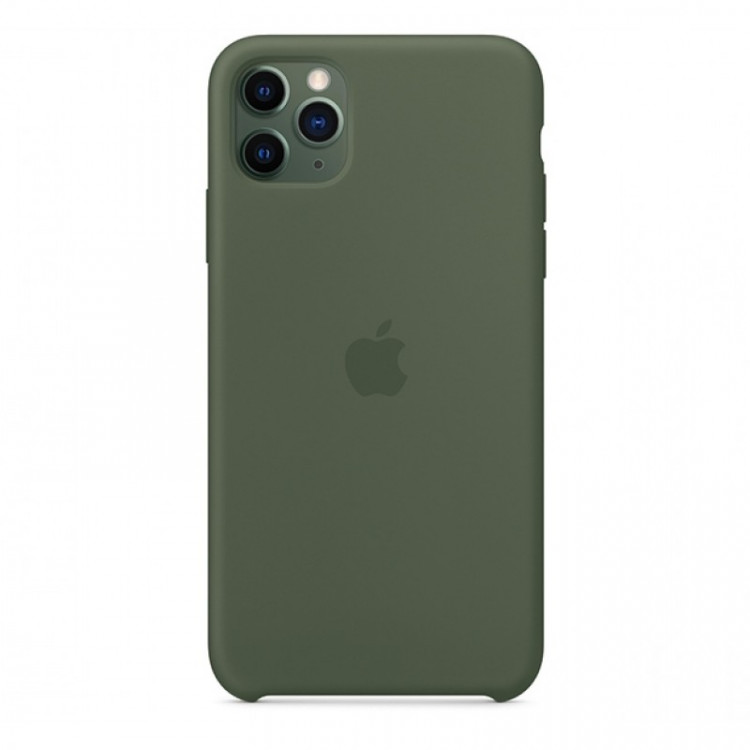 Чехол Silicone case iPhone 11 Pro Max (оливковый) 5739