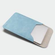 БРОНЬКА Чехол-конверт для MacBook 15&quot; вертикальный PU кожа серии Envelope (голубой) 6921 - БРОНЬКА Чехол-конверт для MacBook 15" вертикальный PU кожа серии Envelope (голубой) 6921