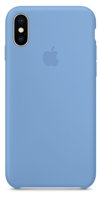 Чехол Silicone Case iPhone X / XS (светло-синий) 40565
