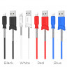 HOCO USB кабель X24 8-pin 2.4A 1м (синий) 6988 - HOCO USB кабель X24 8-pin 2.4A 1м (синий) 6988