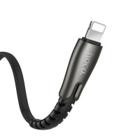 HOCO USB кабель 8-pin U58 2.4A 1.2м (чёрный) 2173