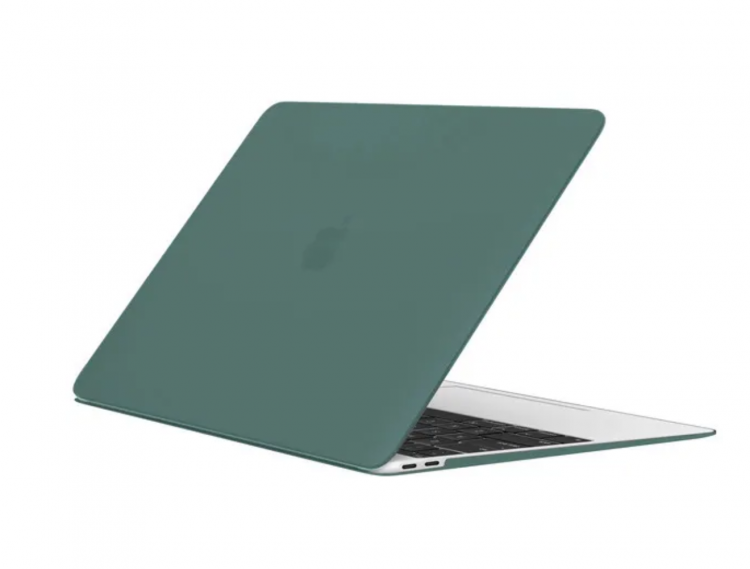 Чехол MacBook Pro 16.2 модель A2485 / A2780 / A2991 (2021-2023гг.) матовый (тёмно-зелёный) 4094