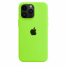 Чехол Silicone Case iPhone 14 Pro (салатовый) 1503 - Чехол Silicone Case iPhone 14 Pro (салатовый) 1503
