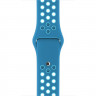 Ремешок силиконовый для Apple Watch 38mm / 40mm / 41mm спортивный Nike (сине-голубой) 2501 - Ремешок силиконовый для Apple Watch 38mm / 40mm / 41mm спортивный Nike (сине-голубой) 2501