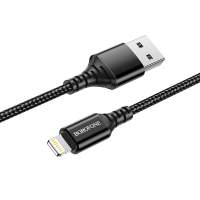 BOROFONE USB кабель lightning 8-pin BX54 2.4A, 1 метр (чёрный) 5377